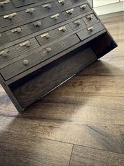 Antique 26 Drawer Oak Apothecary Cabinet – Machinist’s Parts Chest Industrial