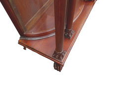 63159 Antique Victorian Mahogany China Cabinet Curio
