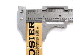 Hoosier Cabinet Saves Steps Label Brass With Black Lettering