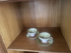 Antique Heritage Mahogany China Cabinet