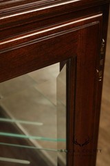 Ethan Allen Georgian Court Collection Corner Curio Display Cabinet