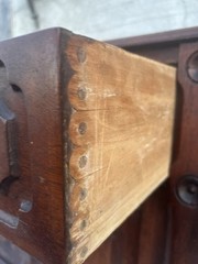 Antique Washstand With Backsplash & Carved Pulls c1860-1870