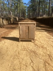 Antique Reclaimed Longleaf Heart Pine Wood Hutch Cabinet 30”L x 36”H x 10”W