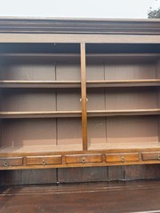 Antique Softwood dutch cupboard stepback spice drawers cabinet country primitive