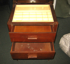 Sewing Cabinet Vintage Storage Furniture by Caswell Runyan VTG Antique