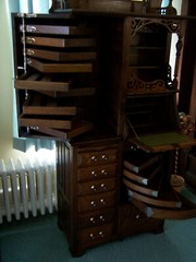 ANTIUQE OAK DENTAL CABINET