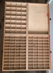 Speciman Cabinet 8 Drawer Bakelite Handles Vintage Mid Century