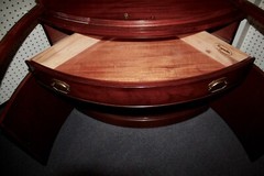 BOW FRONT CABINET Corner Cabinet Federal Style by Morganton, North Carolina 1940