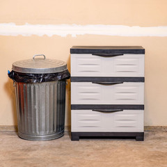 Sunnydaze 29.5″ H 3-Tier Storage Cabinet with Drawers – Resin Storage Drawers Or