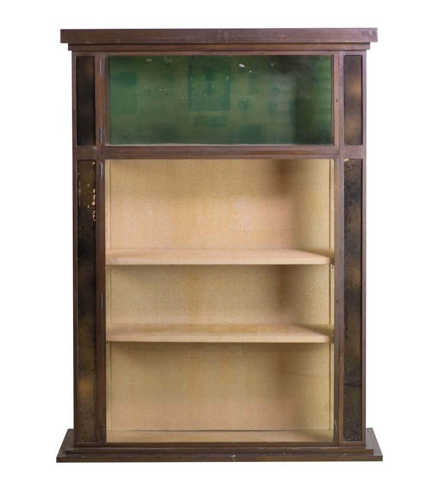 European 5 ft. Brass Free Standing Display Case