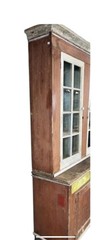 Antique Dutch Cupboard Step Back Cupboard Barn Find Primitive 1800 Old Paint