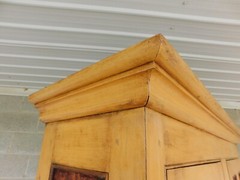 Antique Primitive 2pc Step Back Cupboard 56″w
