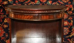 Flame Mahogany Curved Cabinet