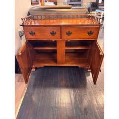 Sprague & Carleton Solid Rock Maple Dry Sink – Rare 1950s Keene, NH Cabinet