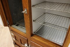 Farmhouse Antique Ash Ice Box Kitchen Pantry or Bar Cabinet #53682