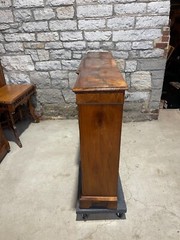 Victorian Napoleon III French Credenza Inlaid Gilt Metal Sideboard Cabinet 1800s