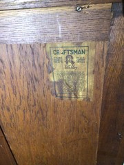Stickley Antique Oak and Glass Two-Door China Cabinet #820
