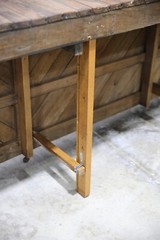 Antique Store Counter Wood Bar Kitchen Island 14ft countertop table Vintage