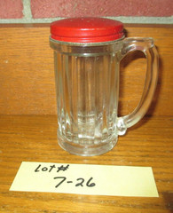 HOOSIER CABINET ORIGINAL SHAKER SPICE JAR LOT # 7 – 26