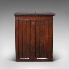 Antique Campaign Chest Of Drawers, English, Pitch Pine, Shop Retail, Victorian