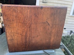 Antique Quick & McKenna Wooden Index Card Catalog File Cabinet Oak 6 Drawers