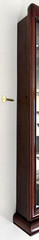 Chinese Carved Rosewood Mother-of-Pearl Wall Mounted Curio Display Cabinet