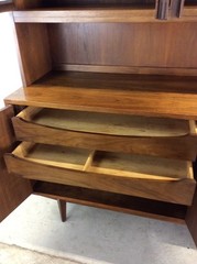 Mid Century Modern Two Piece China Cabinet by Albert Parin for Martinsville