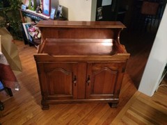 Vintage Hale furniture of Vermont copper lined dry sink