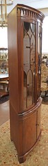 English Bevan Funnell Reprodux Mahogany Chippendale Corner Cabinet