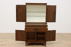 Art Deco Vintage Mahogany Medical Bath Cabinet, Hamilton #55261