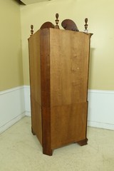 52707EC: HENKEL HARRIS Chippendale Cherry Welford Corner Cabinet