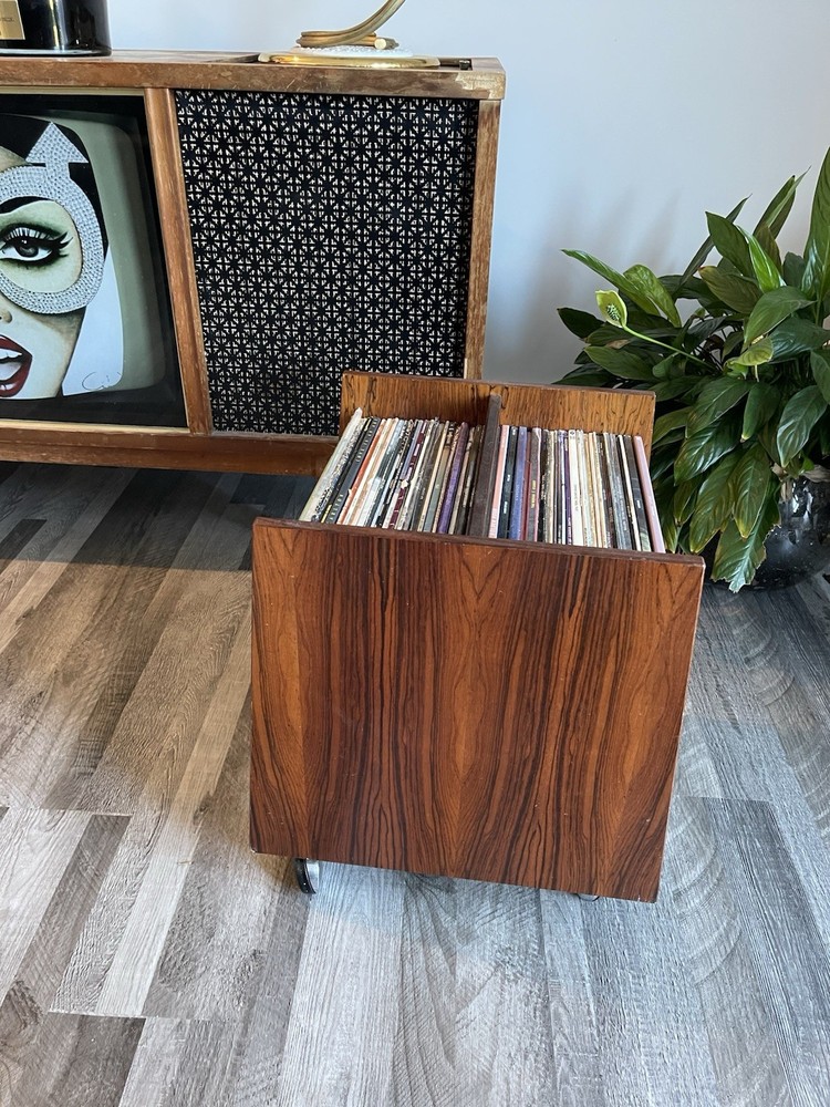 Rolf Hesland for Bruksbo Mid Century Danish Rosewood Record Caddy