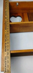 Handmade Wooden Wall Mount Cabinet w/Shelf & Heart Cut Out Doors 30×26″ Bathroom