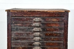 Antique Printers Cabinet Apothecary Cabinet