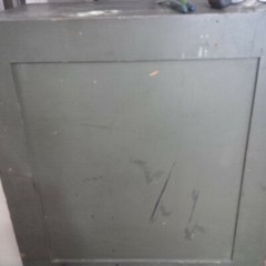 Vintage Green Wood 4 Drawer File Cabinet 52″ Height Shipping Available