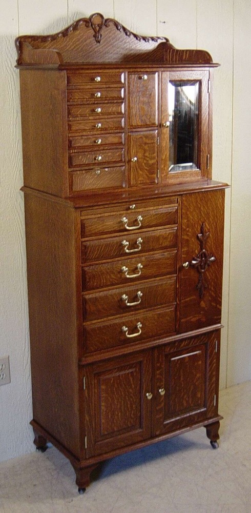Antique Oak American Cabinet Co. Dental Cabinet #51
