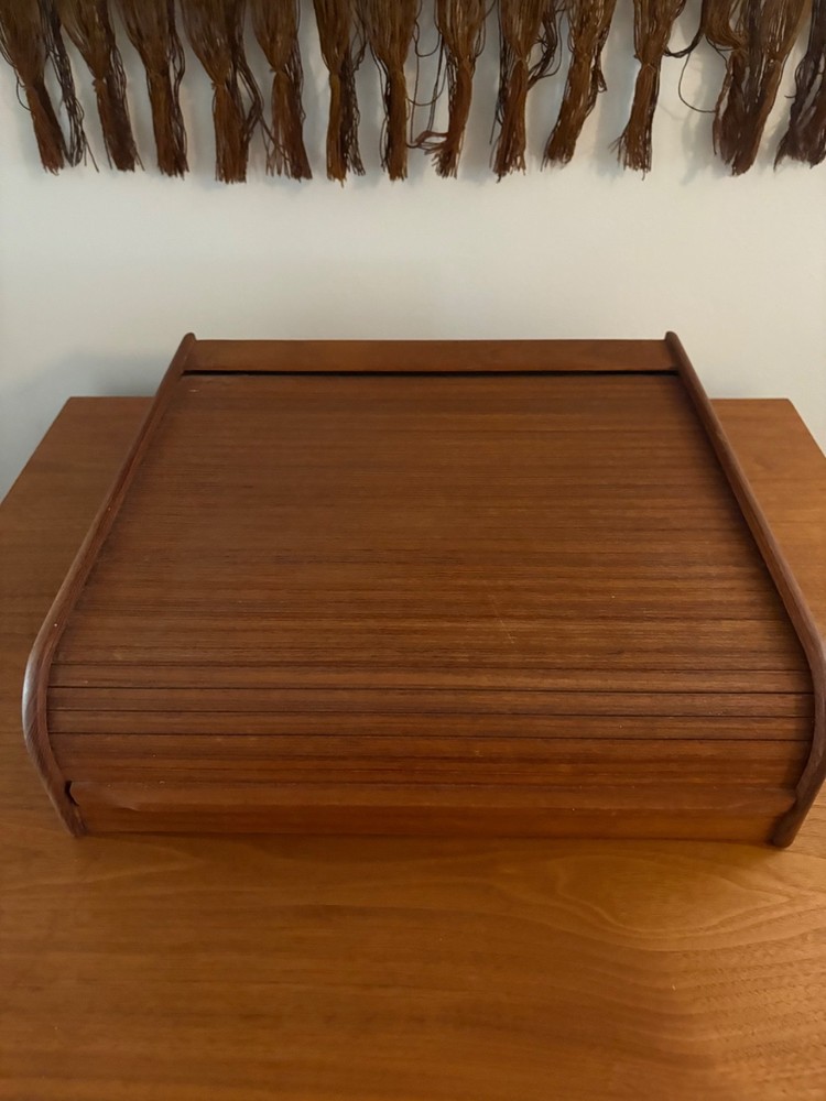 Vintage Teak Kalmar 3 section cassette holder – MCM made in Thailand
