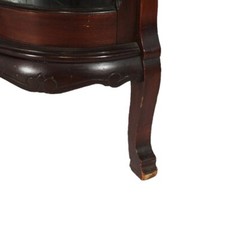 Antique RJ Horner School Mahogany Swell Front China Cabinet C1910