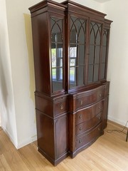 Vintage China Cabinet with Glass Doors