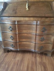 Italian Venetian Trumeau Desk Bureau Cabinet Secretaire 20th Century