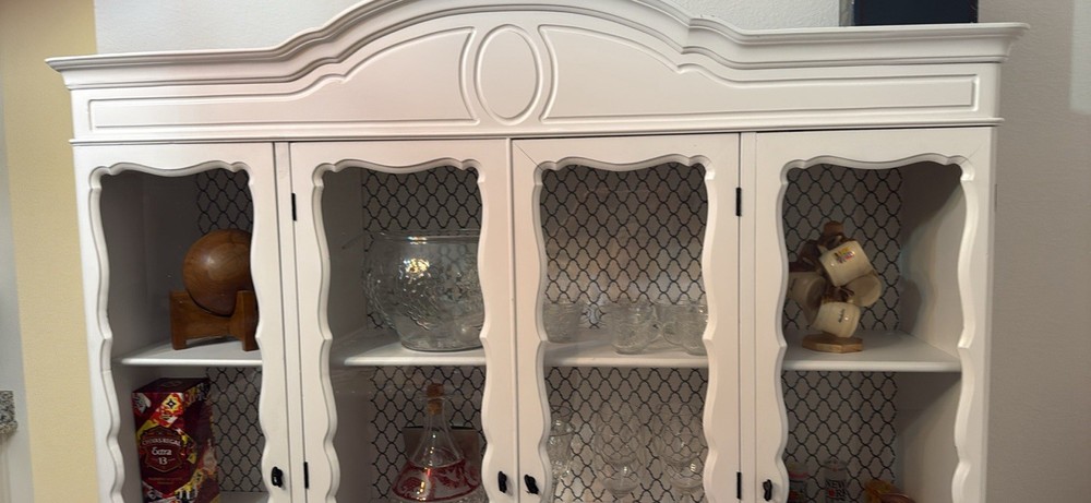 Antique China Cabinet Fruit Wood
