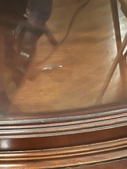 Pair of Drexel New Travis Court Mahogany Corner China Cabinets 1954…#1 &￼2
