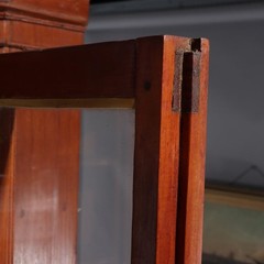Antique Cherry Corner Cupboard with Double Door Cabinets C1840