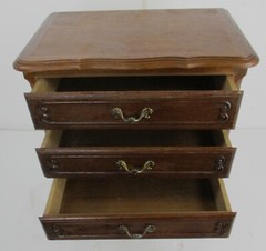 Chest of Drawers Cabinet End Side table Night stand Queen Anne Style Marked