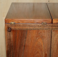 RENO WAHL FOR DYRLUND VINTAGE DANISH ROSEWOOD METAMORPHIC CAPTAINS CAMPAIGN BAR