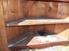 Antique Cherry 2 Piece Corner Cupboard Kitchen Cabinet Southern Pennsylvania