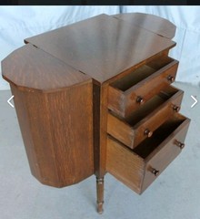 Rare Find! Antique Imperial Furniture Mahogany Martha Washington Sewing Cabinet