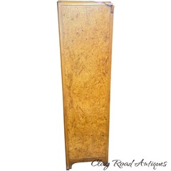 antique french art nouveau liquor cabinet burled elm curio cupboard 1920