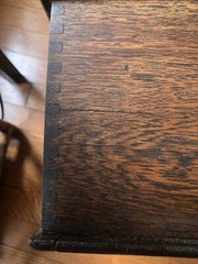 Victorian Antique Oak Desktop File Box Tito Forms IniItial Co. 20” x 14.5” x 7”