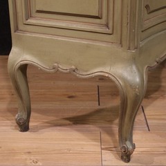 Italian sideboard in lacquered wood furniture mirror cabinet 20th century